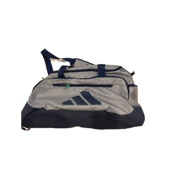 Adidas Defender Medium 20"x12"x10" Blue Gray Duffel Bag - Picture 1 of 6